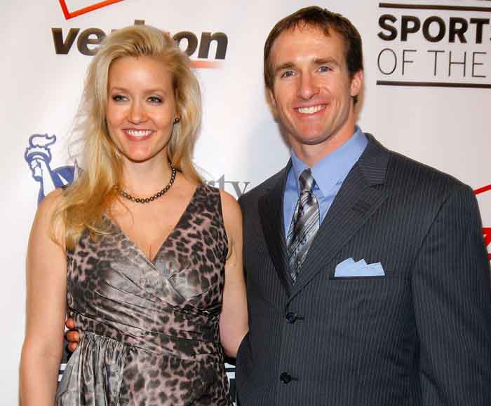 Brittany Brees with her husband Drew Brees.